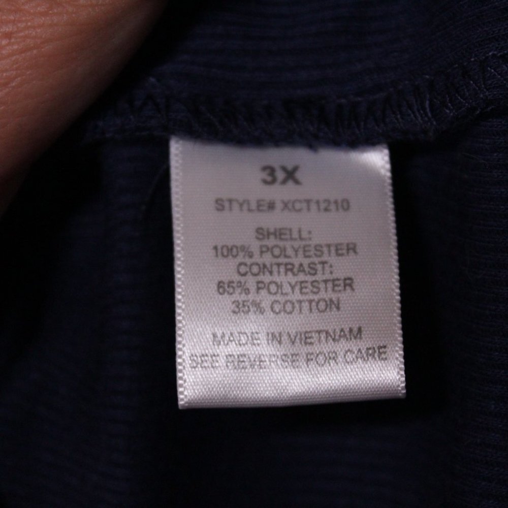 G. collection blue plaid 3/4 sleeve button up shirt with poc… - Picture 6 of 6